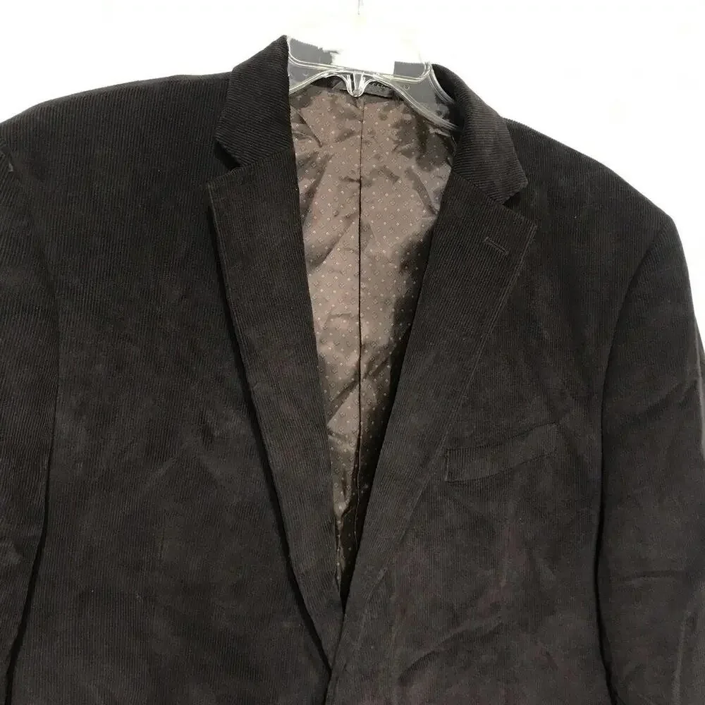 Chaps Corduroy Elbow Patches Blazer Mens 42 R Sport Coat Jacket 2 Button Brown